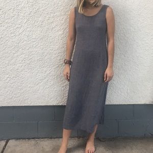 Eileen Fisher Linen Blend Calf-Length Dress